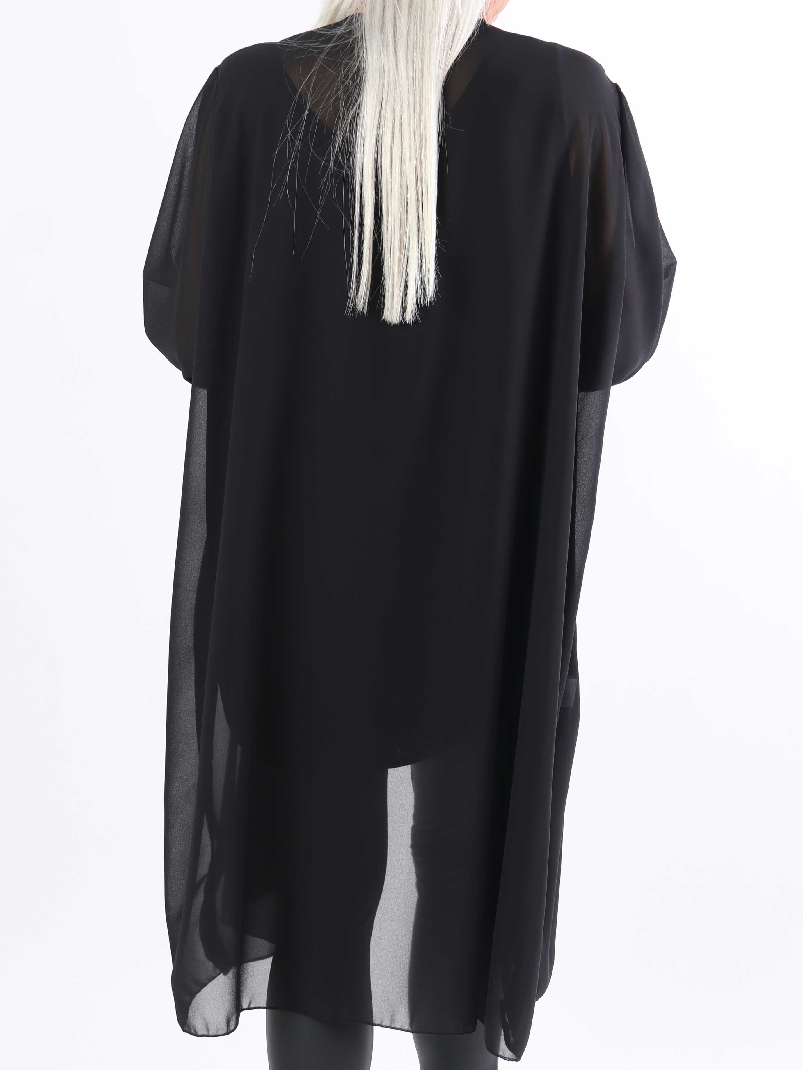 Christina - Let semitransparent plus size cardigan